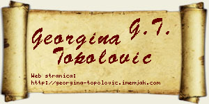 Georgina Topolović vizit kartica